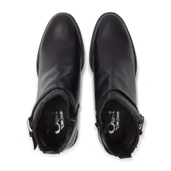 Almafi Black Leather Ankle Boots<Carl Scarpa Outlet
