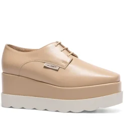 Amuleto Taupe Leather Platform Loafers<Carl Scarpa Hot