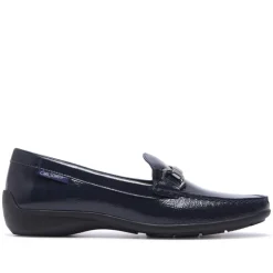 Anglette Navy Patent Leather Loafers<Carl Scarpa Discount