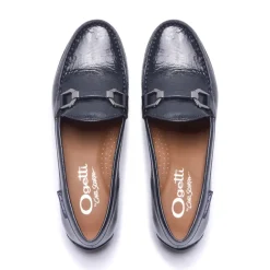 Anglette Navy Patent Leather Loafers<Carl Scarpa Discount