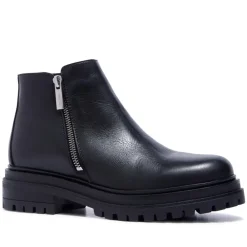 Arletta Black Leather Ankle Boots<Carl Scarpa Online