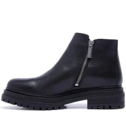 Arletta Black Leather Ankle Boots<Carl Scarpa Online
