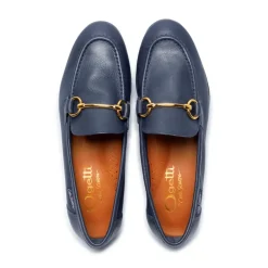Arlie Navy Leather Snaffle Loafers<Carl Scarpa Online