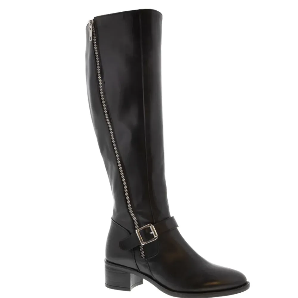 Arque Black Leather Knee High Boots<Carl Scarpa