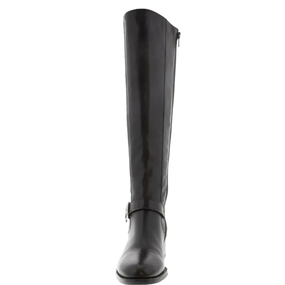 Arque Black Leather Knee High Boots<Carl Scarpa