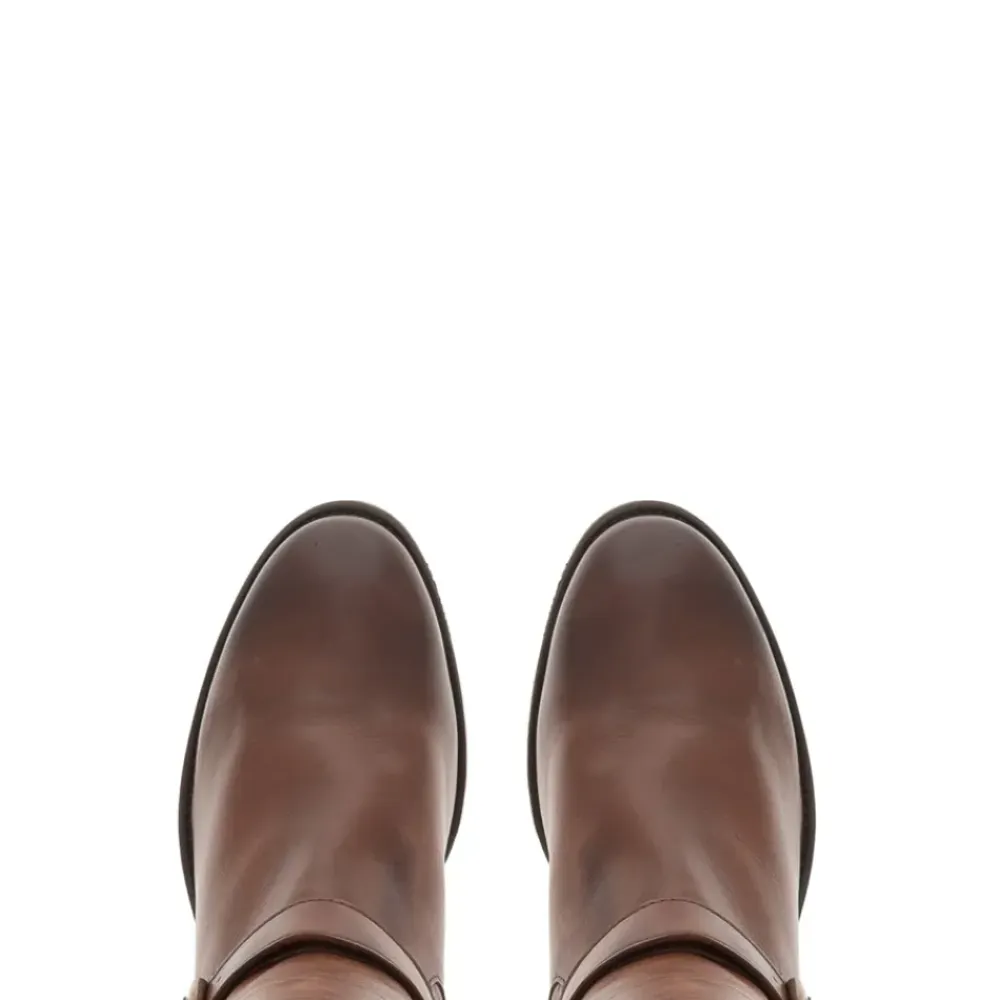 Arque Tan Leather Knee High Boots<Carl Scarpa