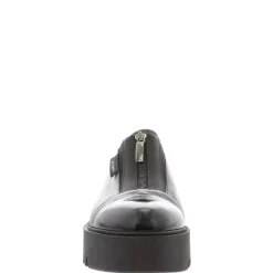 Ash Black Italian Leather Platform Loafers<Carl Scarpa Online