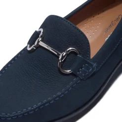 Aubrigo Navy Suede Loafers<Carl Scarpa Clearance