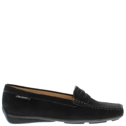 Bettina Black Suede Slip-On Loafers<Carl Scarpa Clearance