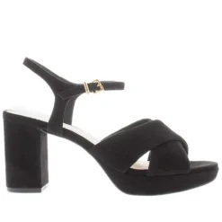 Bowie Black Suede Platform Sandals<Carl Scarpa Clearance