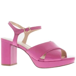 Bowie Fuchsia Block Heel Sandals<Carl Scarpa Outlet