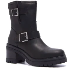 Buona Black Leather Ankle Boots<Carl Scarpa Discount