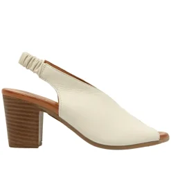 Buttercup Off White Leather Slingback Sandal<Carl Scarpa Clearance