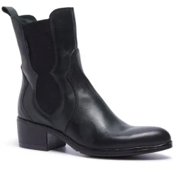 Caprice Green Leather Ankle Boots<Carl Scarpa Clearance