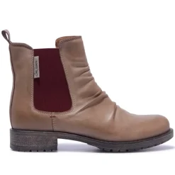 Cavalina Taupe Leather Ankle Boots<Carl Scarpa