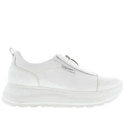 Cestine White Leather Platform Trainers<Carl Scarpa