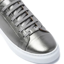 Corianne Pewter Leather Trainers<Carl Scarpa Clearance