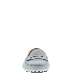 Domenica Light Blue Nubuck Suede Penny Loafers<Carl Scarpa Clearance