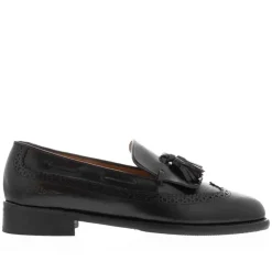 Elesta Black Leather Oxford Style Loafers<Carl Scarpa Discount