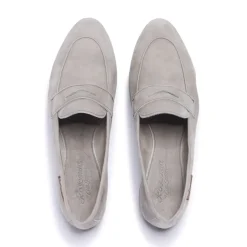Emarlie Grey Suede Penny Loafers<Carl Scarpa Clearance