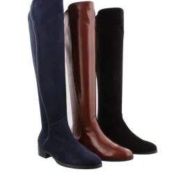 Emma Black Suede Knee-High Boots<Carl Scarpa Online