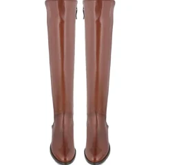 Emma Tan Leather Knee-High Boots<Carl Scarpa New