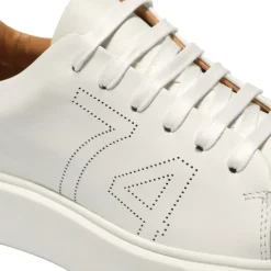 Est1974 White Leather Platform Trainers<Carl Scarpa Hot