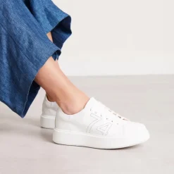 Est1974 White Leather Platform Trainers<Carl Scarpa Hot