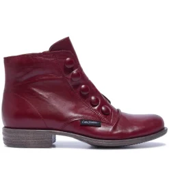 Ester Bordo Leather Ankle Boots<Carl Scarpa Sale