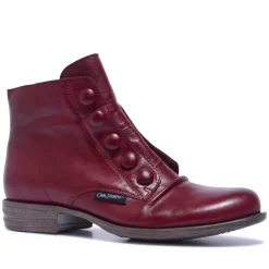 Ester Bordo Leather Ankle Boots<Carl Scarpa Sale