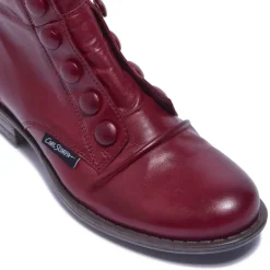 Ester Bordo Leather Ankle Boots<Carl Scarpa Sale