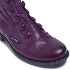 Ester Purple Leather Ankle Boots<Carl Scarpa
