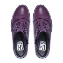 Ester Purple Leather Ankle Boots<Carl Scarpa