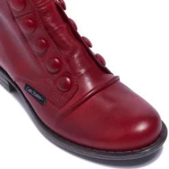 Ester Red Leather Ankle Boots<Carl Scarpa New