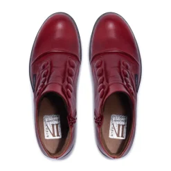 Ester Red Leather Ankle Boots<Carl Scarpa New