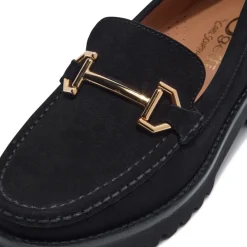 Etana Black Suede Loafers<Carl Scarpa Best