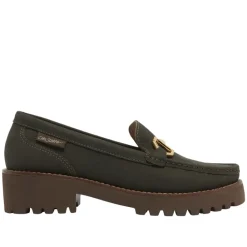 Etana Green Suede Chunky Loafers<Carl Scarpa Outlet