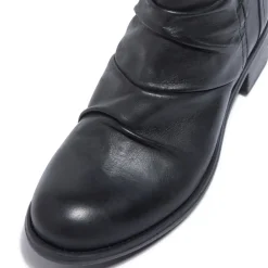 Felice Black Leather Ankle Boots<Carl Scarpa Best