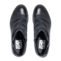 Felice Black Leather Ankle Boots<Carl Scarpa Best