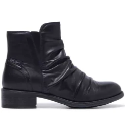 Felice Navy Leather Ankle Boots<Carl Scarpa Hot