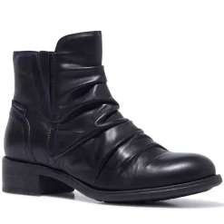Felice Navy Leather Ankle Boots<Carl Scarpa Hot