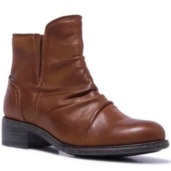 Felice Tan Leather Ankle Boots<Carl Scarpa Outlet