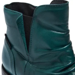 Felice Teal Leather Ankle Boots<Carl Scarpa Best