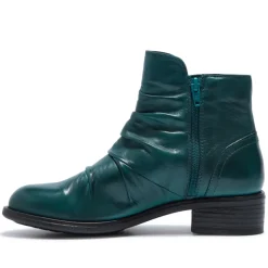 Felice Teal Leather Ankle Boots<Carl Scarpa Best