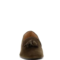 Fiadh Khaki Suede Loafers<Carl Scarpa New