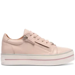 Fissato Blush Leather Trainers<Carl Scarpa Online