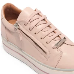 Fissato Blush Leather Trainers<Carl Scarpa Online