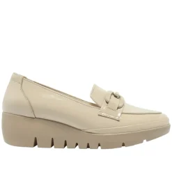 Forza Off White Leather Wedge Loafers<Carl Scarpa Clearance