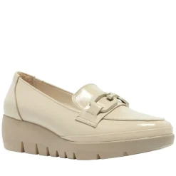 Forza Off White Leather Wedge Loafers<Carl Scarpa Clearance