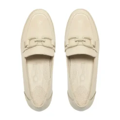 Forza Off White Leather Wedge Loafers<Carl Scarpa Clearance
